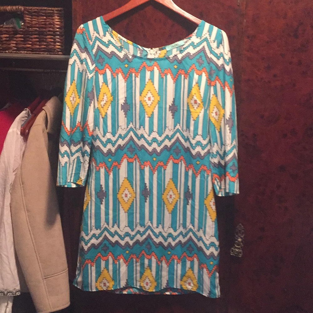 Multi colored retro dress